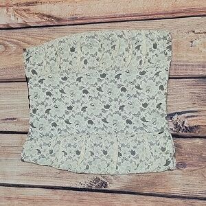 High waisted lace skirt